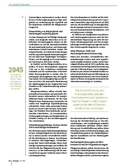 Vorschauseite 3: Pflegebranche in der Krise