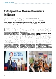 Vorschauseite 1: Erfolgreiche Messe-Premiere in Essen