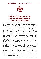 Vorschauseite 1: Sektion Therapeutische Gesundheitsfachberufe - Neue Wege beschreiten