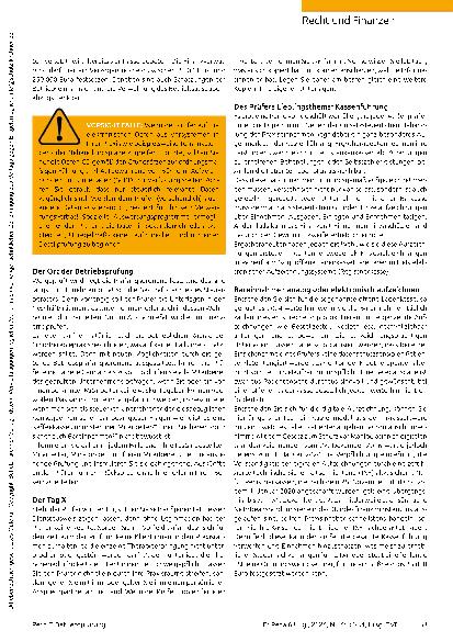 Vorschauseite 2: Betriebsprüfung: Bareinnahmen, Kassenführung und technische Sicherheitseinrichtungen im Fokus