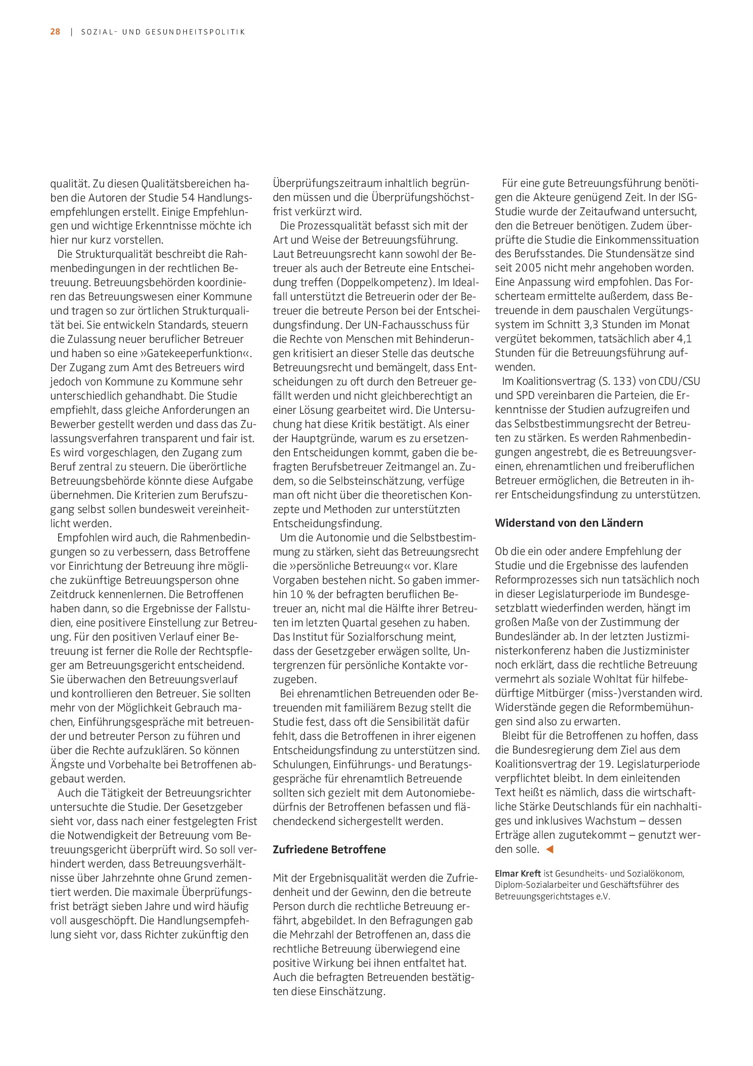 Vorschauseite 2: Eine Reform des Betreuungsrechts steht an