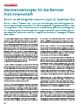 Vorschauseite 1: Weichenstellungen für die Berliner Ärzteschaft