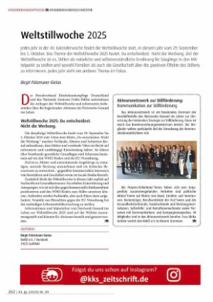 Vorschauseite 1: Weltstillwoche 2025