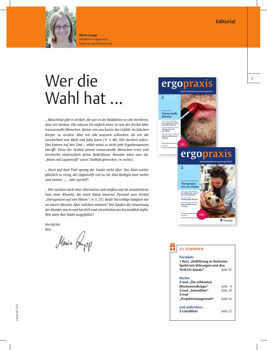 Vorschauseite 1: Wer die Wahl hat ?
