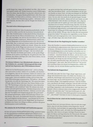 Vorschauseite 2: „Alle Gefühle sind erlaubt“ Psychologische Begleitung in der pädiatrischen Palliative Care