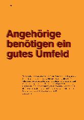 Vorschauseite 1: Angehörige benötigen ein gutes Umfeld.