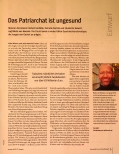 Vorschauseite 1: Das Patriarchat ist ungesund.