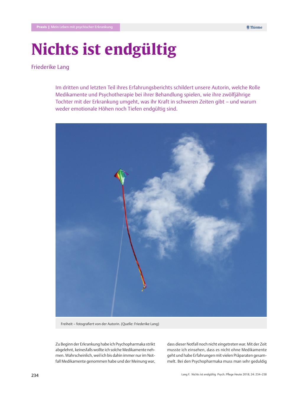 Vorschauseite 1: Nichts ist endgültig