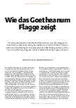 Vorschauseite 2: Wie das Goetheanum Flagge zeigt.