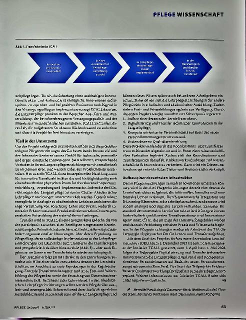 Vorschauseite 2: TCALL startet in die Praxisphase.