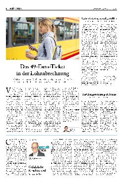 Vorschauseite 1: Das 49-Euro-Ticket in der Lohnabrechnung