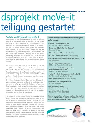Vorschauseite 2: G-BA-Innovationsfondsprojekt moVe-it mit IFK-Beteiligung gestartet