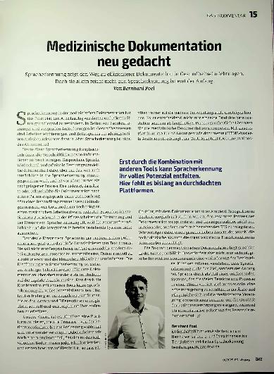 Vorschauseite 1: Medizinische Dokumentation neu gedacht