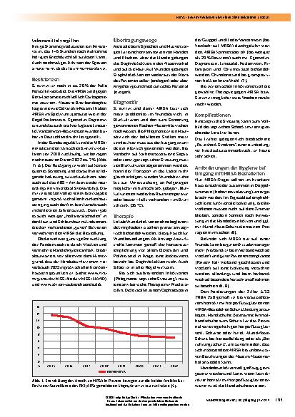 Vorschauseite 2: MRSA – neue Reflexionen über einen alten Bekannten