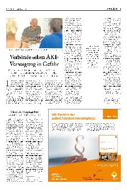 Vorschauseite 1: Verbände sehen AKI-Versorgung in Gefahr