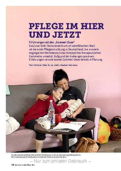 Vorschauseite 1: Pflege im Hier und Jetzt