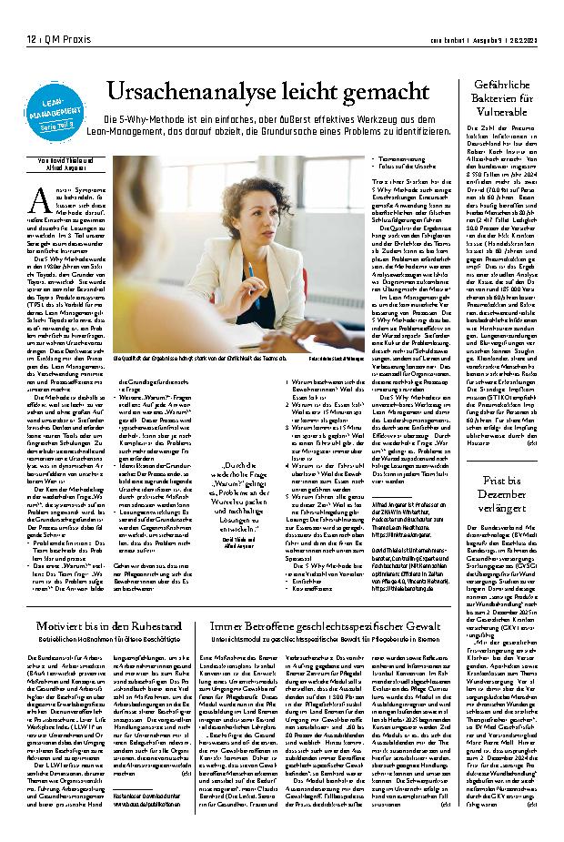 Vorschauseite 1: Ursachenanalyse leicht gemacht