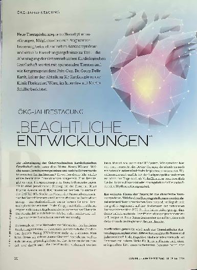 Vorschauseite 1: ÖKG Jahrestagung " Beachtliche Entwicklungen "