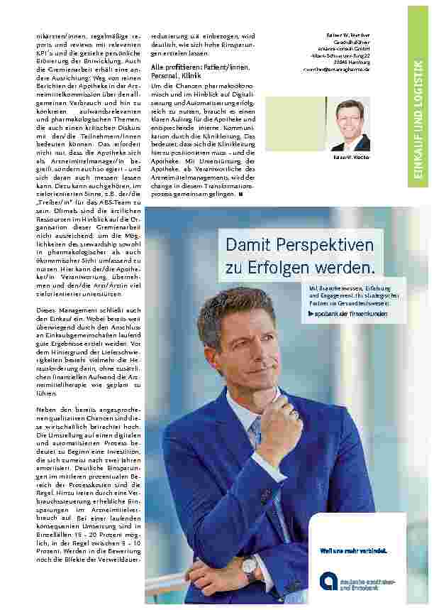 Vorschauseite 3: Chancen im Arzneimittelmanagement Potenziale systematisch erschließen