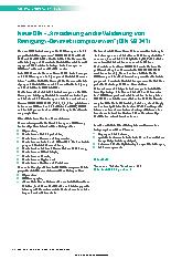 Vorschauseite 1: Neue DIN – „Anforderungen an die Validierung von Reinigungs-Desinfektionsprozessen" (DIN 58341)