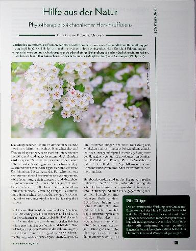 Vorschauseite 1: Hilfe aus der Natur: Phytotherapie bei chronischer Herzinsuffizienz