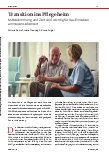 Vorschauseite 1: Transition ins Pflegeheim: Mitbestimmung und Zeit sind wichtig für das Einleben am neuen Lebensort