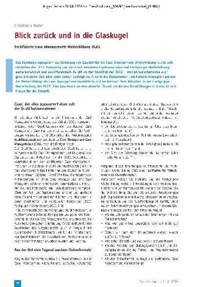 Vorschauseite 1: Blick zurück und in die Glaskugel