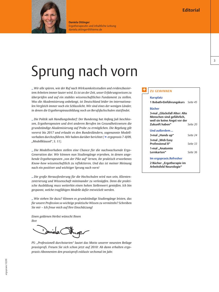 Vorschauseite 1: Sprung nach vorn