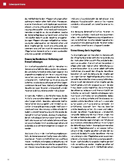 Vorschauseite 5: Demenz – Das Krankheitsbild und die Last der Versorgung