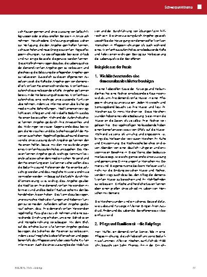 Vorschauseite 6: Demenz – Das Krankheitsbild und die Last der Versorgung