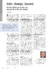 Vorschauseite 1: Grün. Orange. Gesund. Klinikmarketing am Wendepunkt: Impulse von außen wahrnehmen.