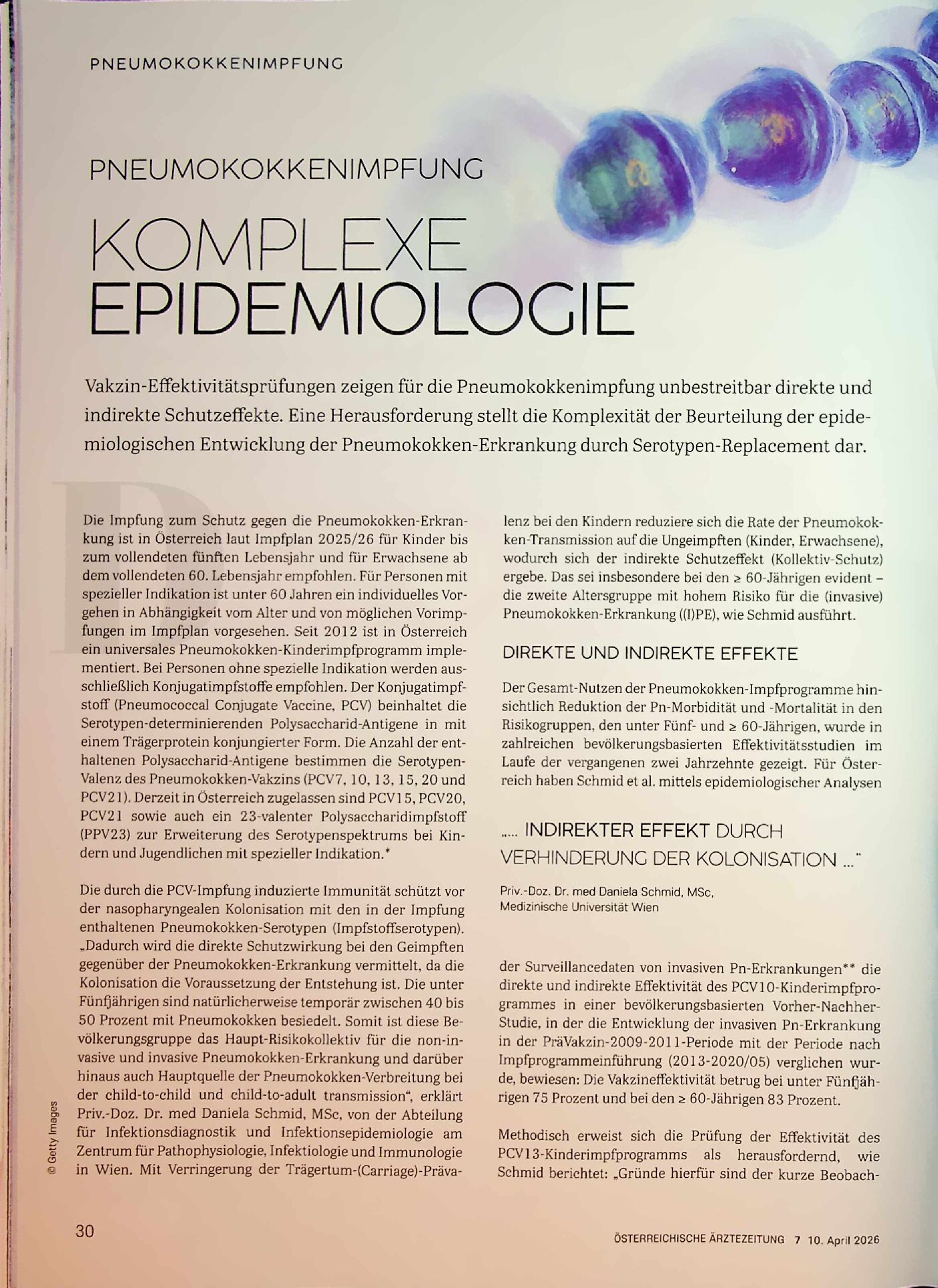 Vorschauseite 1: Effektivität der Universal-Pneumokokken-Impfprogramme