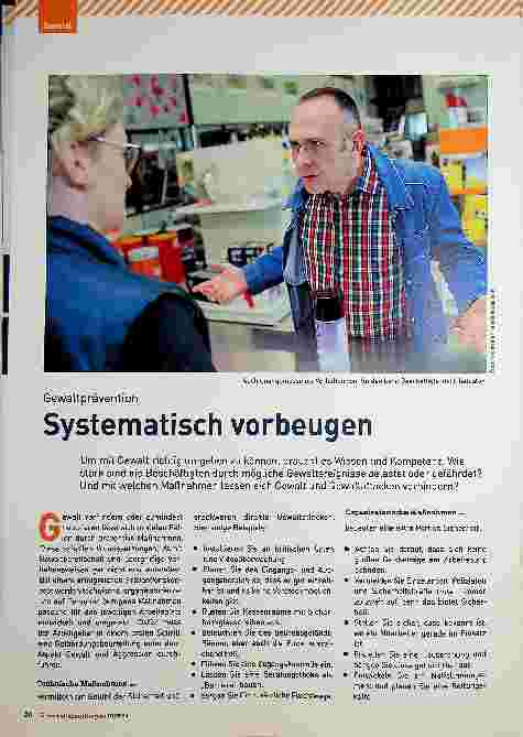 Vorschauseite 1: Gewaltprävention systematisch vorbeugen