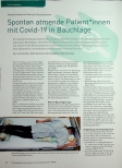 Vorschauseite 1: Spontan atmende Patientinnen mit Covid-19 in Bauchlage