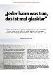 Vorschauseite 2: "Jeder kann was tun, das ist mal glasklar."