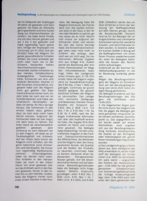 Vorschauseite 2: Zu den Voraussetzungen eines Schadensersatzes und Schmerzensgeldes wegen einer COVID- 19-lmpfung