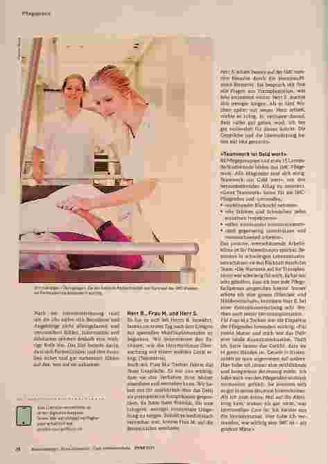 Vorschauseite 3: Pflege auf der Intermediate Care-Abteilung im Medizinbereich HGT des Universitätsspitals Zürich: Die „goldene“ Mitte