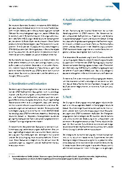 Vorschauseite 6: Stuttgarter Ordnungspartnerschaft gegen häusliche Gewalt (STOP): Ein effektives Interventionsund Präventionsverfahren