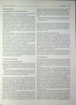 Vorschauseite 3: Krankenversicherung ♦ Schiedsverfahren nach § 132a SGB V - Vergütung für das Ausfüllen einer sog. Blankoverordnung des Arztes gern. §37 Abs. 8 SGB V durch die verordnende Pflegefa…
