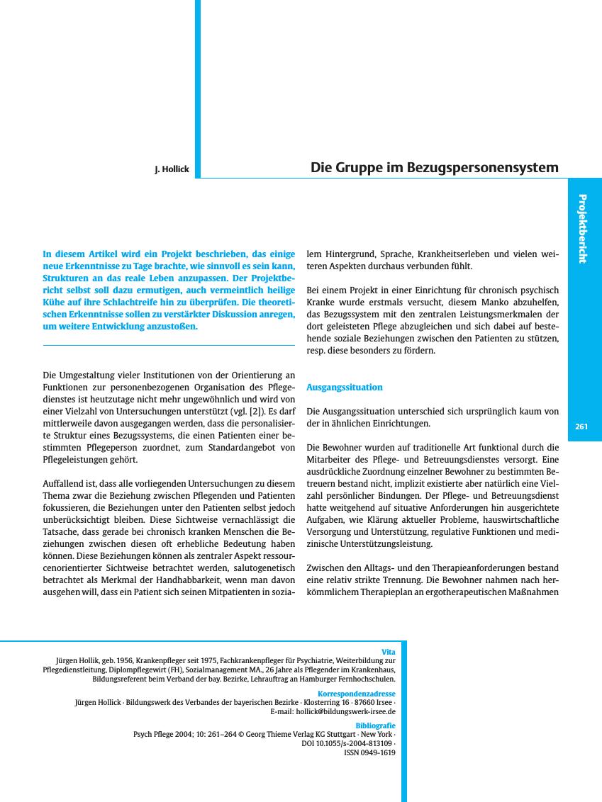 Vorschauseite 1: Die Gruppe im Bezugspersonensystem