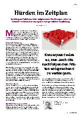Vorschauseite 1: Hindernisse im Zeitplan