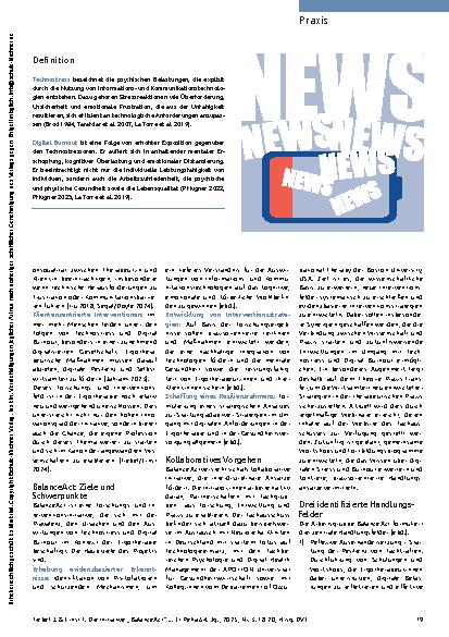 Vorschauseite 2: Forschung und Intervention bei Technostress und Digital Burnout
