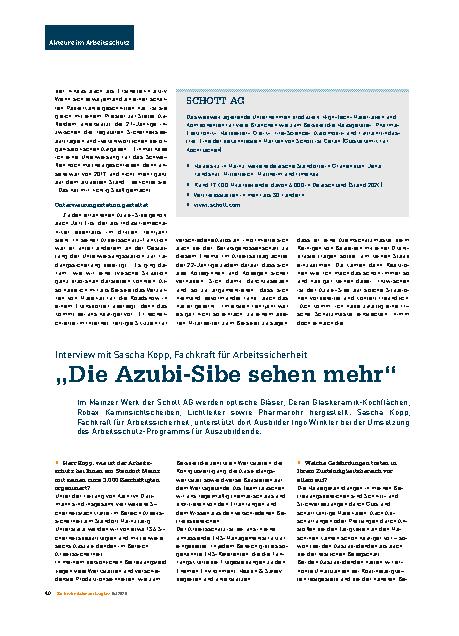 Vorschauseite 4: Azubi-Sicherheitsbeauftragte bei der Schott AG Unterweisung mit Emojis
