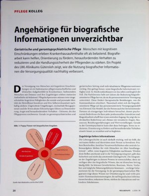 Vorschauseite 1: Angehörige für biografische Informationen unverzichtbar