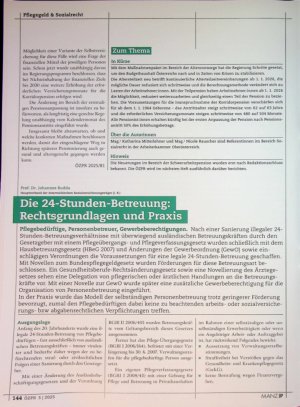 Vorschauseite 5: Neuerungen in Pensionsrecht und Altersteilzeit