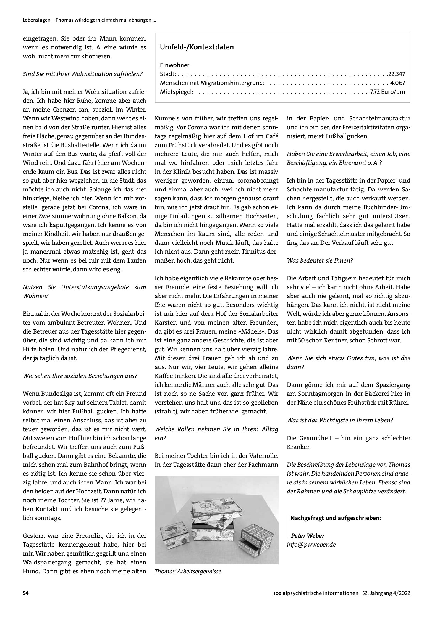 Vorschauseite 2: Lebenslagen – Thomas würde gern einfach mal abhängen...