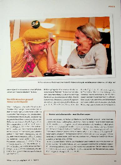 Vorschauseite 2: Freude pflegen - Pflege stärken Humor in der Palliative Care