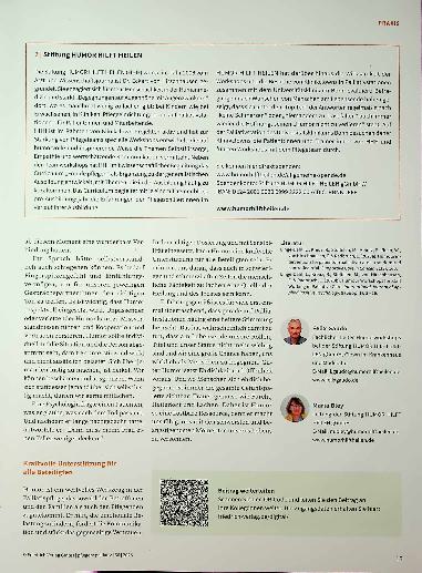 Vorschauseite 4: Freude pflegen - Pflege stärken Humor in der Palliative Care