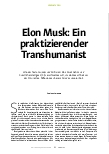 Vorschauseite 1: Elon Musk: Ein praktizierender Transhumanist