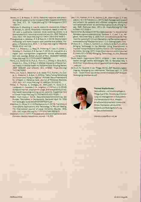Vorschauseite 5: High-self-efficacy, smart-technology Digitale Gesundheits-Technologien in Palliative Care